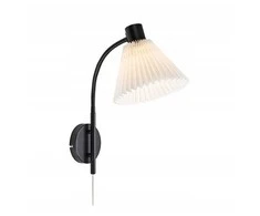 Markslojd Mira 108752 sieninis šviestuvas 1x40W E14 juoda/balta
