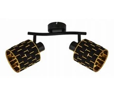 Lubinis šviestuvas Lampa sufitowa Markslojd Reality Thiago 838402-02 listwa plafon lampa sufitowa spot 2x40W E14 płomienna juoda