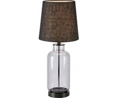 Markslojd stalinė lempa Markslojd Costero 108696 stalinė lempa 1x40W E14 juoda/skaidri
