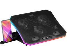 Mars Gaming MNBC6 RGB / USB HUB Nešiojamas kompiuteris Cooling Gaming Stand