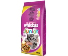 Whiskas WHISKEY 14kg sausas JUNIOR CHIKEN
