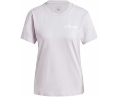 Moteriški adidas TERREX Graphic marškinėliai - Sidabrinis Dawn dydis: XS
