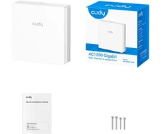 Maršrutizatorius Access Point Cudy Tinklo įranga 1167 Mbit/s Baltas PoE palaikymas (AP1300E WALL)