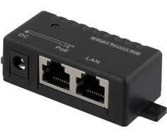 DELTACO PoE gigabito injektorius, skirtas PoE / PoE +, 10/100 / 1000 Mbps, 48 W, Juodas / POE-109