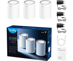 Maršrutizatorius Cudy M3600 dviejų dažnių (2,4 GHz / 5 GHz) „Wi-Fi 7“ (802.11be) „Baltas 3“ vidinis
