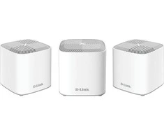 Maršrutizatorius „D-Link“ dviejų juostų viso namo tinklo „Wi-Fi 6“ sistema | COVR-X1863 (3 pakuotės) | 802.11ax | 574+1201 Mbit/s | 10/100/1000 Mbit/s | Ethernet LAN (RJ-45) jungtys 1 | Tinklelio palaikymas Taip | MU-MiMO Taip | Nėra mobiliojo plačiajuosčio ryšio | Antenos tipas 2 x 2,4 G WLAN vidinė antena, 2 x 5 G WLAN vidinė antena