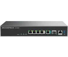 Maršrutizatorius „GrandStream Grandstream GCC6020 UC+Networking“ – VPN maršrutizatorius, NGFW, komutatorius ir IP PBX. 1x 10G SFP+, 1x 2.5G, 1x GbE, visi WAN/LAN, 5x PoE išėjimai, 320K NAT sesijos.