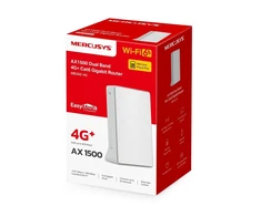 Mercusys AX1500 Wireless Dual Band Gigabit Maršrutizatorius | MB260-4G | 802.11ax | 1201 Mbit/s | Ethernet LAN (RJ-45) jungtys 2 | Mesh Support Yes | MU-MiMO No | 4G | Antenna type Internal