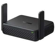 Mercusys AX3000 Travel Maršrutizatorius | MR84X-Travel | 802.11ax | 574/2402 Mbit/s | 10/100/1000 Mbit/s | Ethernet LAN (RJ-45) jungtys 1 | Mesh Support No | MU-MiMO No | No mobile broadband | Antenna type External Omni-directional | 1