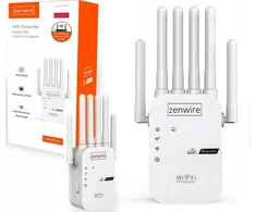 Maršrutizatorius Prieigos taškas Zenwire Stiprus „Wi-Fi“ signalo stiprintuvas 5G lauko kartotuvas-ilgintuvas Zenwire WD-R611U 300 Mb/s