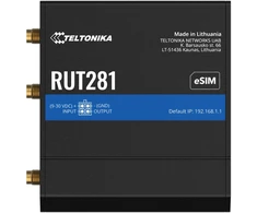 Teltonika RUT281 - LTE Cat4 maršrutizatorius - eSIM WiFi dvigubas Ethernet pasaulinis 150/50 Mbps