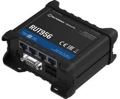 Šakotuvas Teltonika Industrial Maršrutizatorius | RUT956 | 802.11n | 10/100 Mbit/s | Ethernet LAN (RJ-45) jungtys 4 | Tinklelio atramos Nr. | MU-MiMO Nr. | 2G/3G/4G | Antenos tipas 2 x SMA, skirtas LTE, 2 x RP-SMA, skirtas WiFi, 1 x SMA, skirtas GNSS | 1x USB 2.0