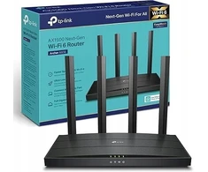TP-Link Archer AX18, Wi-Fi 6 (802.11ax), Dviejų dažnių (2,4 GHz / 5 GHz), Ethernet LAN, Juoda, Stalinis maršrutizatorius