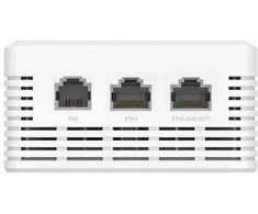 Maršrutizatorius TP-Link „Omada AX1800“ sieninis dviejų dažnių „Wi-Fi“ 6 GPON prieigos taškas. PRIVAŽIAVIMAS: 1 × SC/UPC GPON + 2 × 1G RJ45 prievadai (vienas palaiko „Poe Out“) + 1 × RJ11 prievadas. GREITIS: 574 Mbps esant 2,4 GHz + 1201 Mbps esant 5 GHz dažniui. FUNKCIJOS: Kintamosios srovės maitinimas, „Poe Out“, 4 × vidinės antenos, MU-MIMO, palaikoma 80 MHz dažnis, sklandus tarptinklinis ryšys, dažnių juostos valdymas, spindulių formavimas, apkrova.