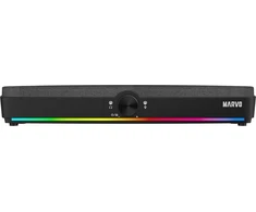 Namų kino sistema Marvo Soundbar Soundbar SG-286, 2.0, 10W, juoda, garsumo valdiklis, RGB apšvietimas, USB / Bluetooth, 60Hz-20kHz