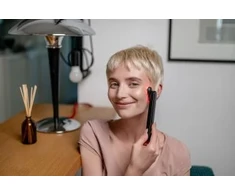 Sveikata ir Asmeninė Priežiūra - Humanas Aurora Sonic Facelift Massager EMS Raudona Šviesa Juodas
