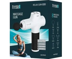 TEESA RELAX GUN MG60 masažo pistoletas, 8 priedai, baltas