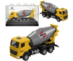 Kolekcinis HUINA geltonos betono maišyklės modelis 1:80