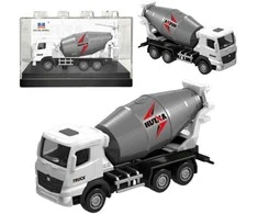Kolekcinis HUINA baltos betono maišyklės modelis 1:80