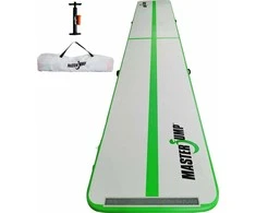Master Pripučiamas gimnastikos čiužinys MAS-B874-G 600 cm x 100 cm x 10 cm, žalias