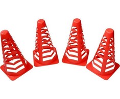 „Master“ kūgio formos stovai futbolo treniruotėms 4 vnt. 22 cm