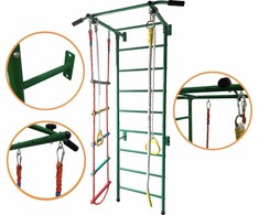 Vaikiškos gimnastikos kopėčios „Master“ su priedais „Ribs 5“
