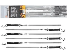 Rinkinys 6 iešmelių rinkinys kebabams, 60 cm ilgio, Master Grilis MG133