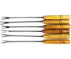 FLORALAND MASTER GRILL iešmeliai iešmams, rinkinyje 6 vnt 60 cm ilgio