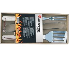 FLORALAND MASTER GRILL Rinkinys AKCESORIÓW DO GRILLA 3 vnt. / DREWNIANE UCHWYTY