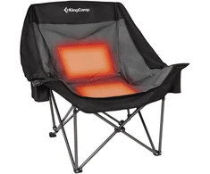 Master Kempingo sulankstoma šildoma kėdė KING CAMP Canna C10 (MAS-KC2591-juodas-pilkas)