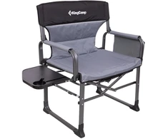 Master Krzesło turistinė stovyklavimo kėdė su porankiais KING CAMP ASH C10 XXL pilka (MAS-KC2635-juodas-pilkas)