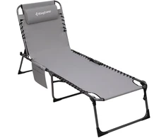 Master Leżak Sulankstomas Reguliuojamas Kempingo Sodas King Camp Magnolia B40 190 cm (MAS-KC2649-pilkas)