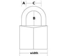 Master Lock MasterLock Žvakių užraktas 40mm HS / 22mm 6mm (140EURD)