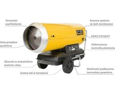 Tiesioginio degimo dyzelinis šildytuvas Master B 360; 111 kW