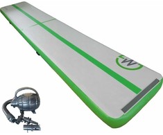 Master pripučiamas gimnastikos čiužinys MAS-B876-Žalias 600 cm x 100 cm x 20 cm žalias