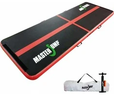 Master Pripučiamas gimnastikos čiužinys MAS-B860-Juoda-Raudona 300 cm x 100 cm x 10 cm juodas
