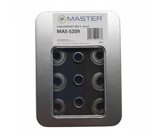 Master Atsarginiai guoliai ir tarpinės ABEC 9 riedlentėms 8 vnt. (MAS-S209)