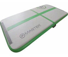 Master Pripučiamas gimnastikos kilimėlis MAS-B858 200 cm x 100 cm x 1 cm žalias