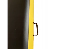 Master Gimnastikos takas Airtrack pripučiamas 400x150x20 cm kilimėlis (MAS-B869-juodas-yellow)