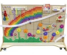 MASTERKIDZ laisvai pastatoma kūrybinė STEM mokymosi lenta 166 x 125