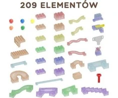 MASTERKIDZ Ball Track Construction Set STEM Board 209 pieces