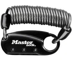 Karabinas su trosu Master Lock 1551EURDBLK