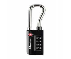 MasterLock Kłódka szyfrowa MASTER LOCK TSA juoda, 10,6 x 3,5 x 1,4 cm (4696EURDBLK)