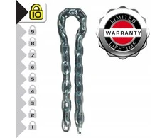 Master Lock grūdinto plieno grandinėlė su apsaugine mova 8021EURD