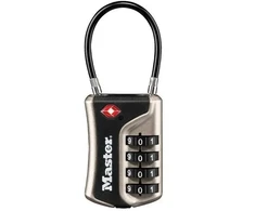 MasterLock MASTER LOCK TSA Kłódka szyfrowa Nickel, 9,3x3,6x1,5 cm (4697EURDNKL)