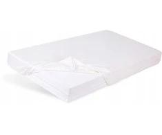 Drėgmei atspari vaikiška bambukinė paklodė Matex 70x140, balta