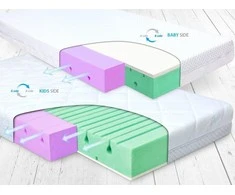 MATEX Ortopedinis čiužinys DUAL 120X60X10 [TB0314]
