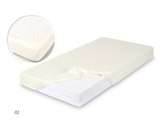 Drėgmei atspari vaikiška bambukinė paklodė Matex 60x120, smėlio sp.
