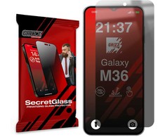 GrizzGlass Matinis privatumo stiklas GrizzGlass SecretGlass, skirtas Samsung Galaxy M36