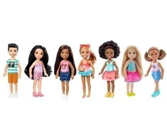 Barbie lėlė Mattel Klubas Chelsea - Chelsea ir draugai (DWJ33)